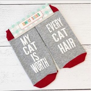 🌺 Simply Southern Fun Saying Simply Socks - Cat